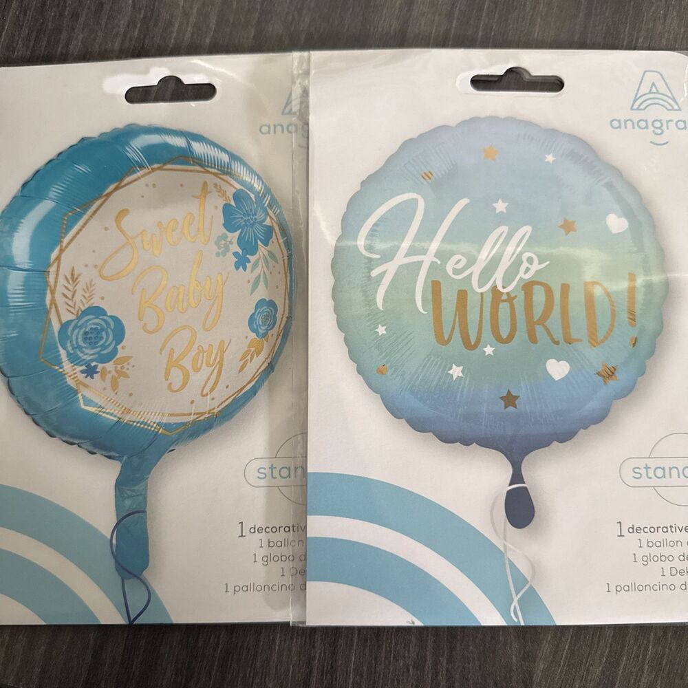 Anagram 2 Decorative Balloon Baby Boy
